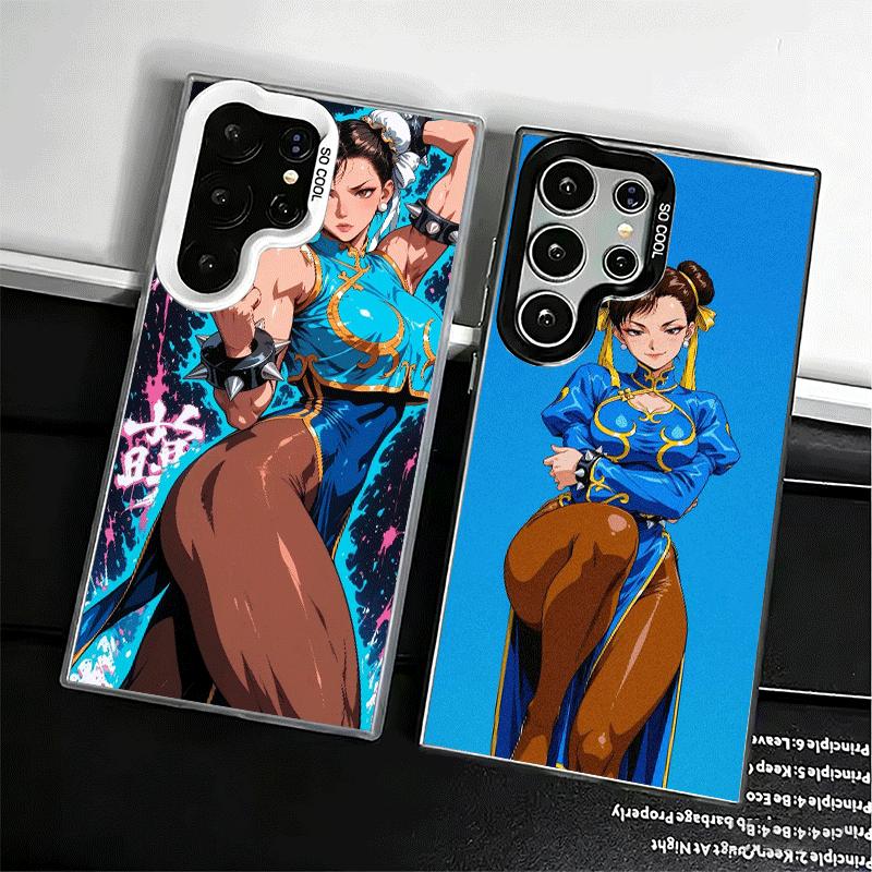 ChunLi S-Street F-FighterS Shockproof Phone Case for Samsung Galaxy S26 Edge S25 Ultra S24 FE S23 Plus S21 Cover Anti Fall Funda