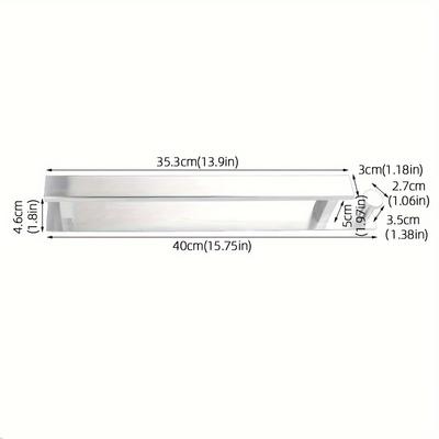 1pc Space-Saving Towel Bar With Hooks - No-Drill, Wall-Mounted Bathroom Towel Rack For Guests