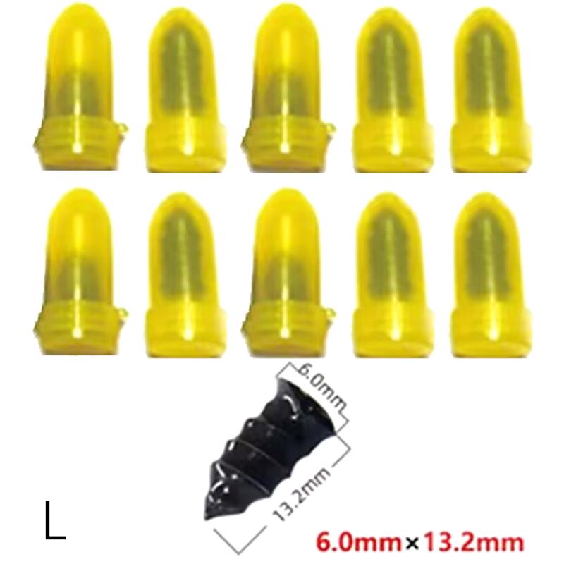 10Pcs Tire Repair Nail Self-Tapping Screw Plastic Nail Soft Rubber Screw Suitable For Car Motorcycle Tire Puncture Repair