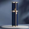 Mini Luxury Bottom-filled Bottle Fragrance Self-pumping 5ml Real Leather Spray Bottle Fine Mist Aluminum Cosmetic Container