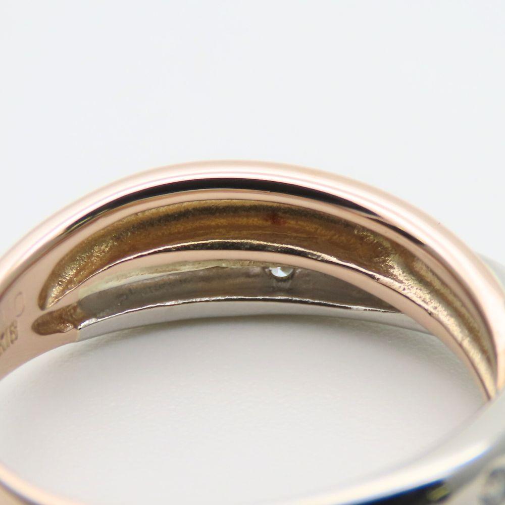 Used VANDOME Ring EU#53 Pt900Platinum/K18 Pink Gold 6.2g Platinum Pink Gold 5PD