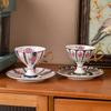 BRCeramic Black Tea Cups Saucer Condense Afternoon Tea Coffee Cup Saucer Sets Couple Cup Set Home Creative Milk Mug New Home GiftEY