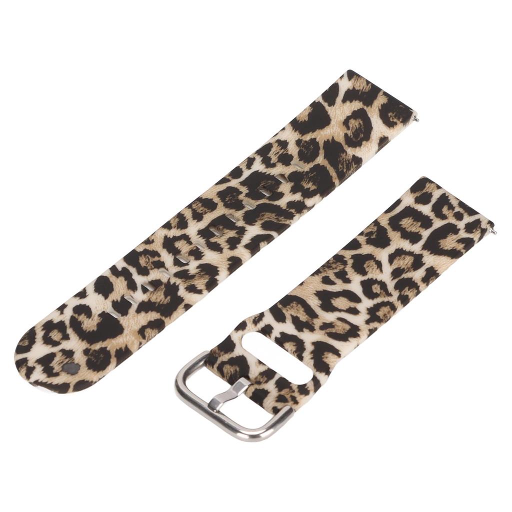 Soft Silicone Bands for Amazfit GTR 3 22mm Adjustable Quick Release Silicone WristbandsLeopard