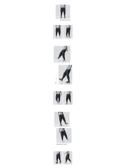 Japanese Cotton Linen Men's Plus Size Casual Harem Pants - Trendy Fashion for Youth