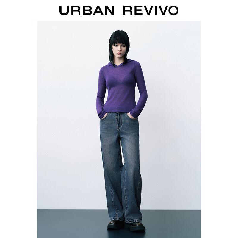 

UR Women s Casual Hooded Slit Knit Cardigan XS