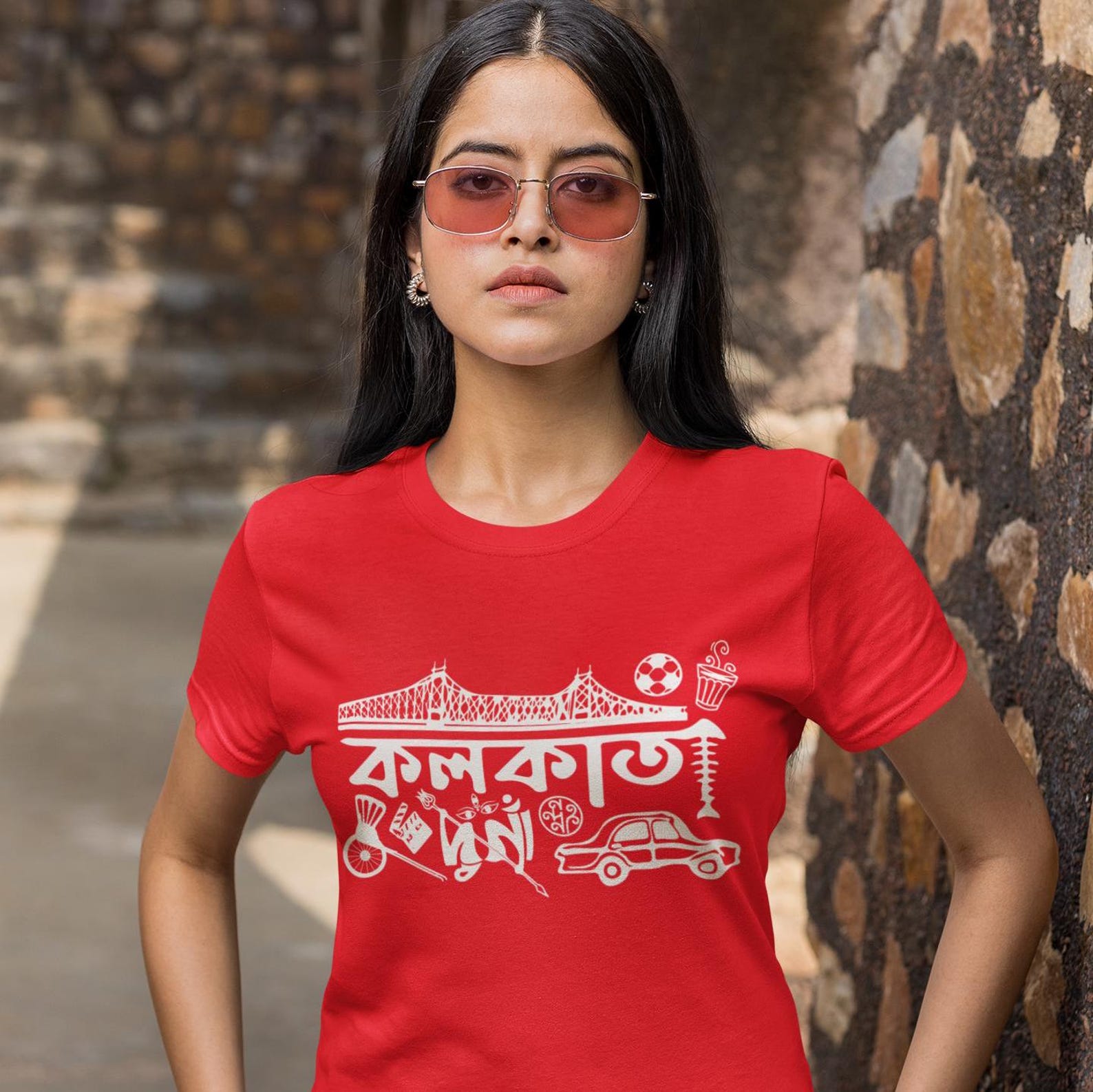 Kolkata Unisex Graphic T-shirt | Indian cotton shirt | Bangla art | Desi streetwear 3XL