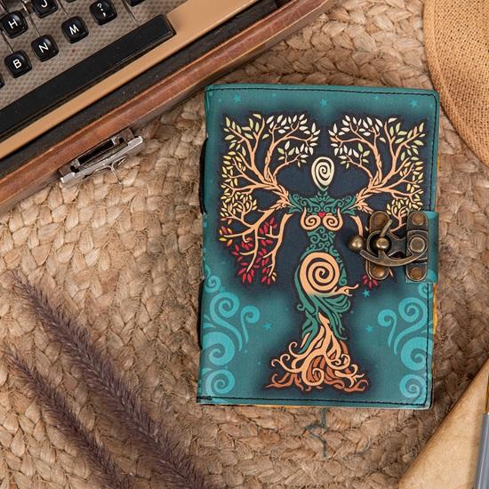 ALCRAFT Blank Spell Book of Shadows Journal with Lock Clasp  Handmade Deckle  Paper Leather Bound Journal for Women and Men