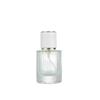 High-Grade Transparent Spray Bottle: 30ml with Vertical Stripes & 50ml Round Bottom Perfume Bottle with Screw Cap
