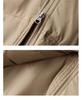 Women's Mid-Length Hooded Patchwork Pendant Down Jacket - Plus Size, Loose Fit, White Duck Down, Autumn/Winter Style