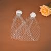 Pearl Birdcage Veil Mesh Bridal Headwear Bride Headdress Wedding Headdress Banquet Event
