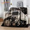 Coperta morbida in flanella 3D con motivo Camion per Letti Camera da letto Divano Picnic, Coperta da lancio per Coprire Tempo libero all'aperto Riposo Regalo