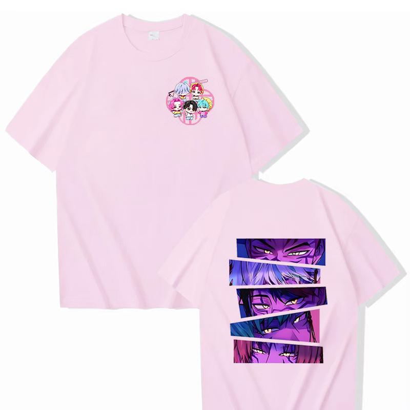 KPop Demon Hunters Cartoon Graphic T Shirt Men Women Clothing Harajuku Y2k Oversized T-shirts Summer Casual Short Sleeve T-shirt 16 Colors