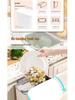 Large Wall-Mounted Kitchen Trash Bin with Sliding Lid for Food Waste