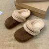 Women's Winter Fluffy Slippers Fur House Slippers For Women Platform Furry Living Room Shoes Female Thick Warm Floor Sandals