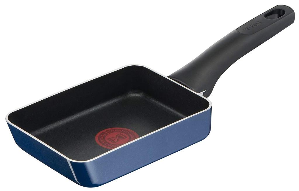 Tefal Egg Roaster 12 X 18cm Compatible with Gas Fire Blue Intense Egg Blue D52118 "Royal Roaster" Non-Stick