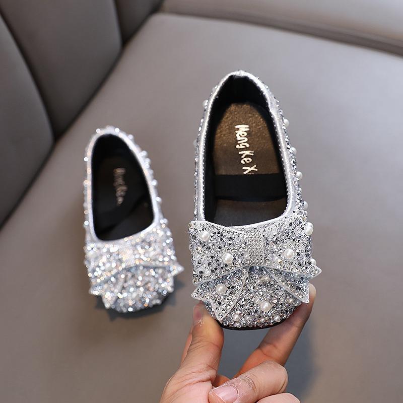 Summer New Bowknot Ladylike Girls' Princess Children's Baby Princess Single Shoes Leather Dance Performance Shoes