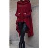 9308#2025 Felpa Lunga con Cappuccio Manica Lunga Monocolore Stile Europeo & Americano Autunno Inverno