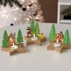 Star Shape Candle Holder Silicone Mold DIY Xmas Ornaments Makimg Christmas Tree Angel Elk Candle Holder Mold Candlestick Plaster