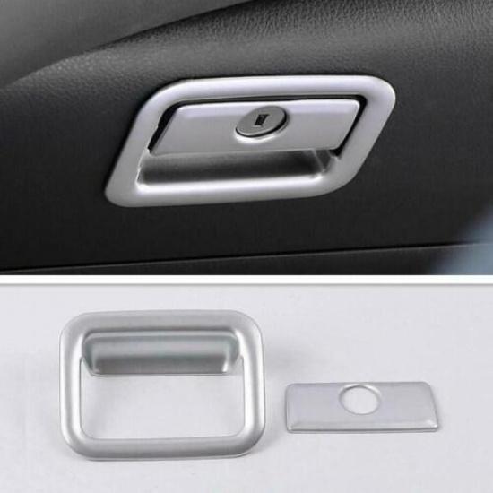 Cover Trim Matte Silver Co-Pilot Storage Box Handle 2018- For Toyota Camry