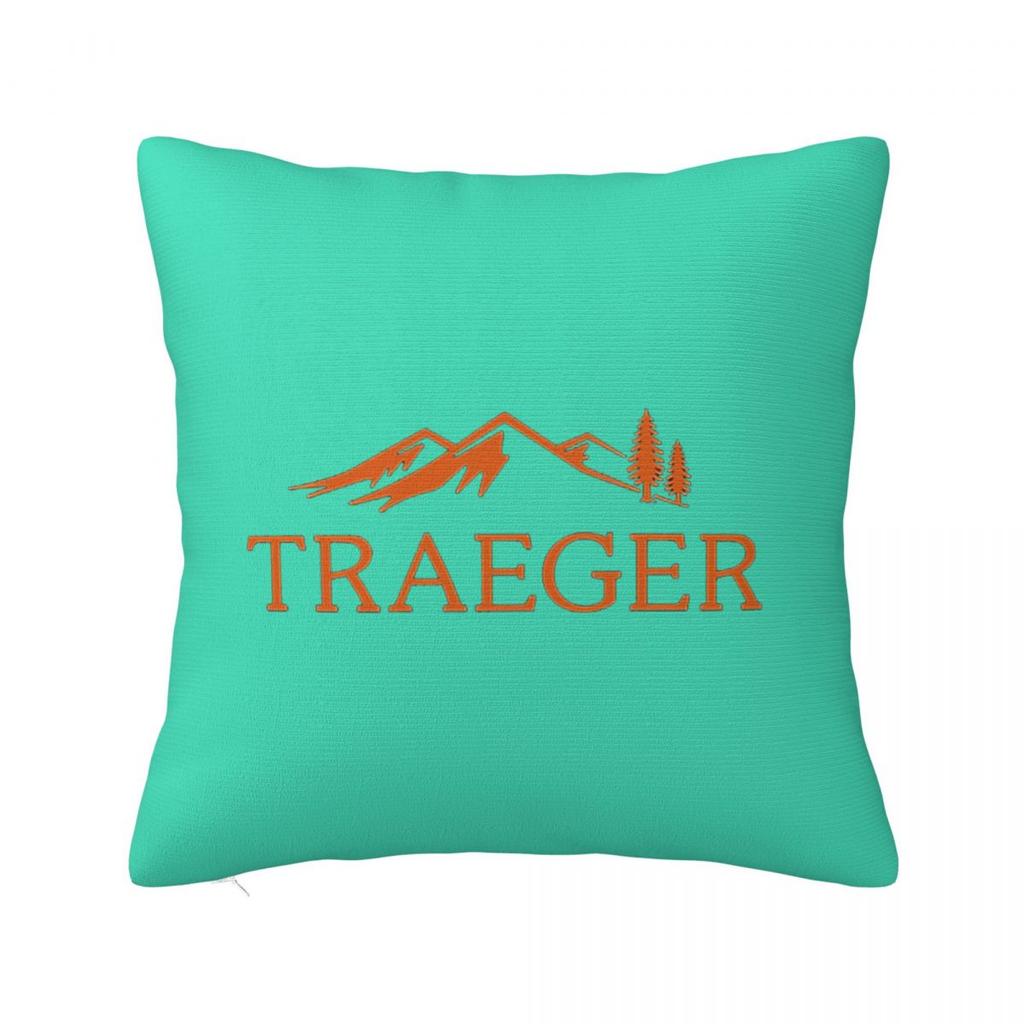 Traeger Pellet Grill Smoke BBQ Essential Square Pillowcase Cushion Cover Pillow Case Throw Pillow Cover for Home Bedroom Car