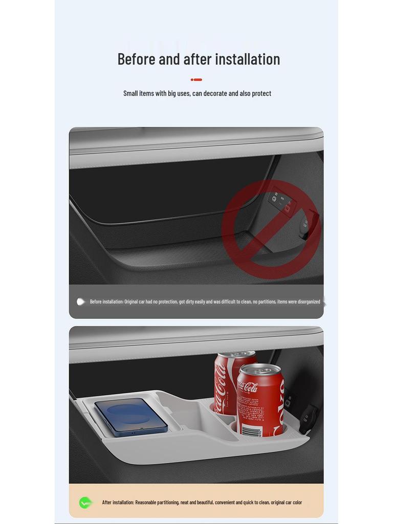 Compatible with Formula Leopard Titanium 3pro center console, this silicone storage box and eyeglass case enhance interior organization.