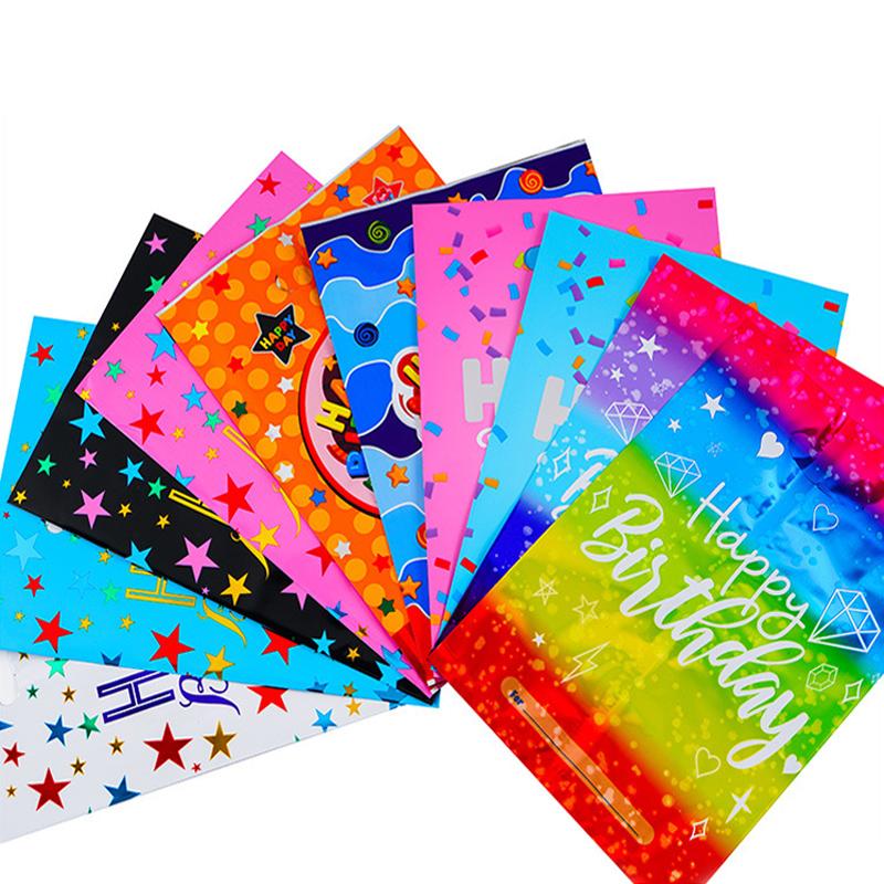 10/20/30pcs Birthday Party Gift Aluminum Wedding Candy Plastic Snack Bags Gift Packaging Holiday Return Bags