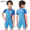 2.5MM Children's Diving Suit Men Middle Warm Swimsuit One-piece Short-sleeved Student Surfing Mother