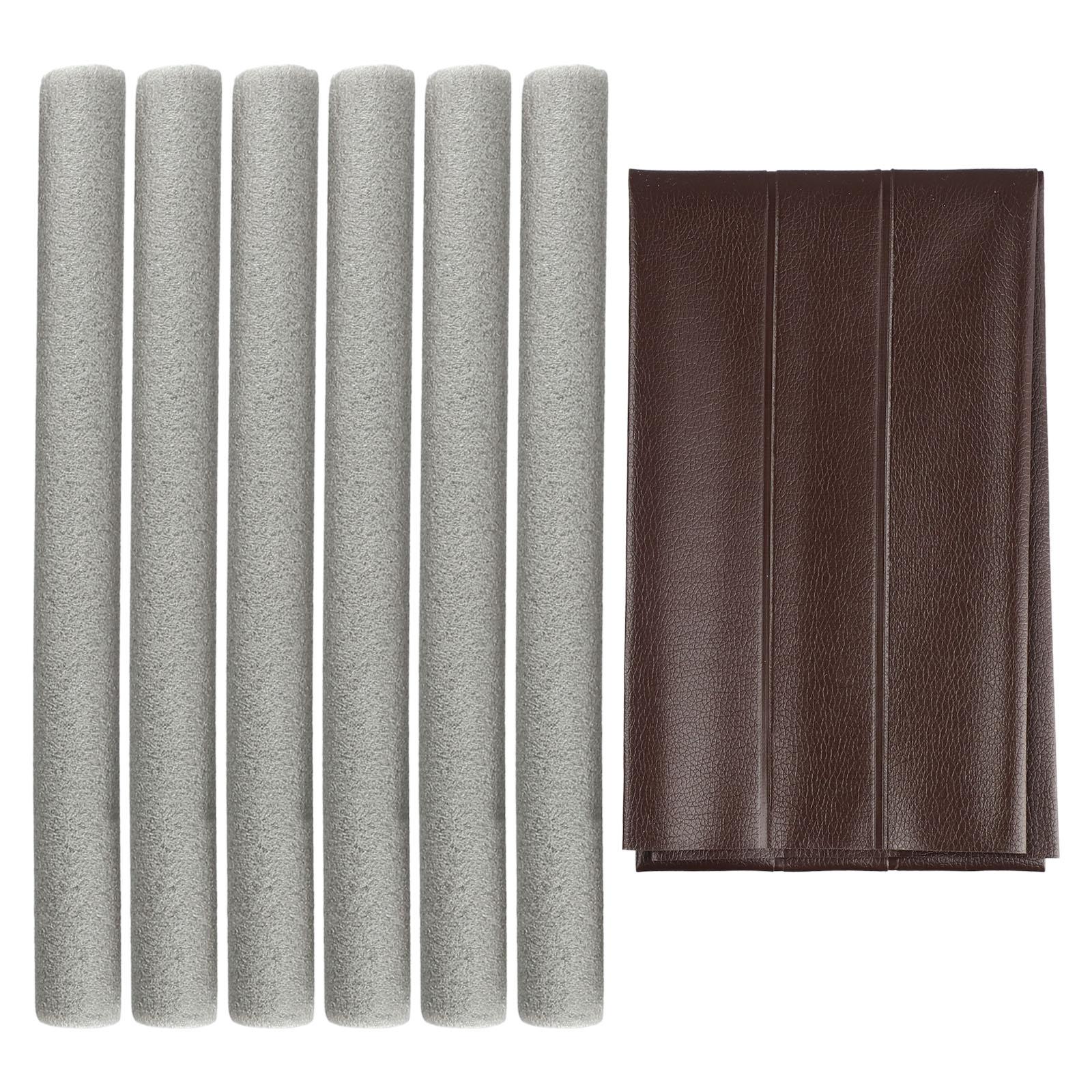 

Дверна ущільнювальна смуга Шкіряні аксесуари Блокіратор Нижні двері темно-коричневого кольору