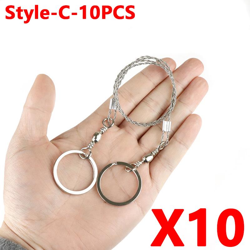 Portable Stainless Steel Wire Saw Portable PVC Pipe Cable Saw Portable Manual Chain Saw Suitable for Hiking Camping Hunting