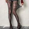 Gothic Dark Tights Sock Hollow Out Mesh Tight Stockings Fishnet Sexy Pantyhose Skull Spider Web Patterned Nylon Stretchy Hosiery