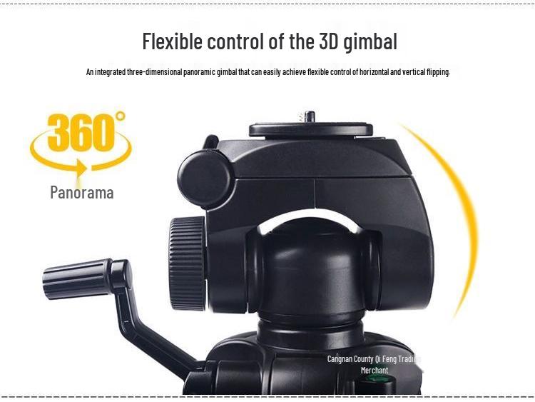 Aluminum Alloy DSLR Camera & Phone Tripod for Selfies, Videos, Photography, and Live Streaming.