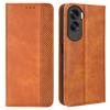 Stand Case for Honor 90 Lite 5G/X50i 5G Magnetic Shell Retro PU Leather Phone Wallet Flip Cover