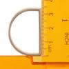 12 Pcs Metal Matte Gold Semicircle Napkin Rings D-shaped Buckles Metallic Adornment  Table Settings