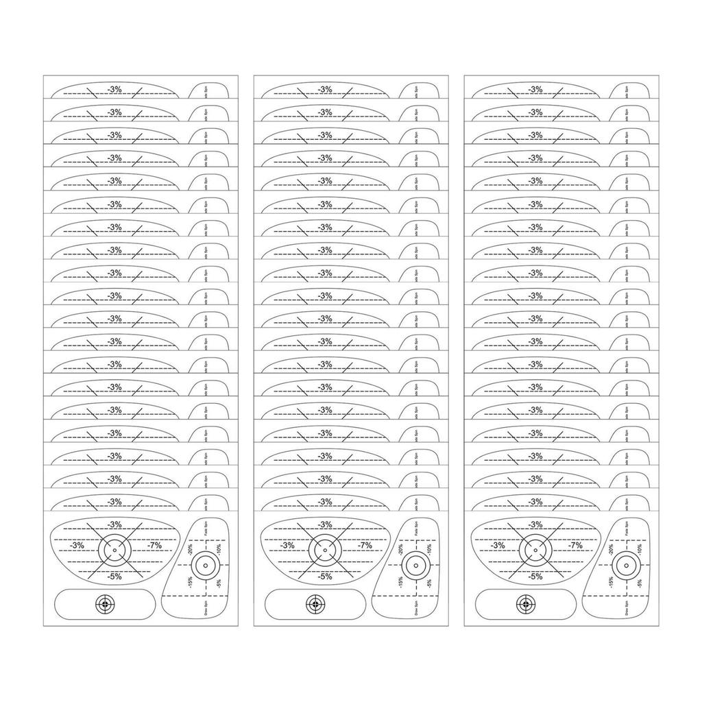 60 Pieces Golf Impact Tape Improve Swing Accuracy Consistency Analysis Equipment, Golf Accessories, Golf Stickers Training Aid