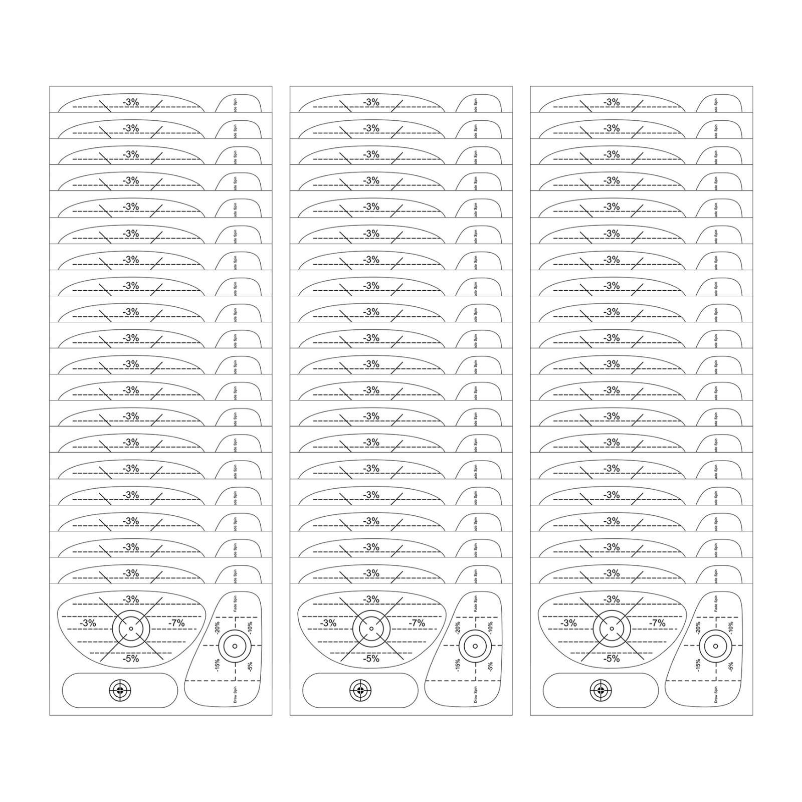 

60 Pieces Golf Impact Tape Improve Swing Accuracy Consistency Analysis Equipment, Golf Accessories, Golf Stickers Training Aid