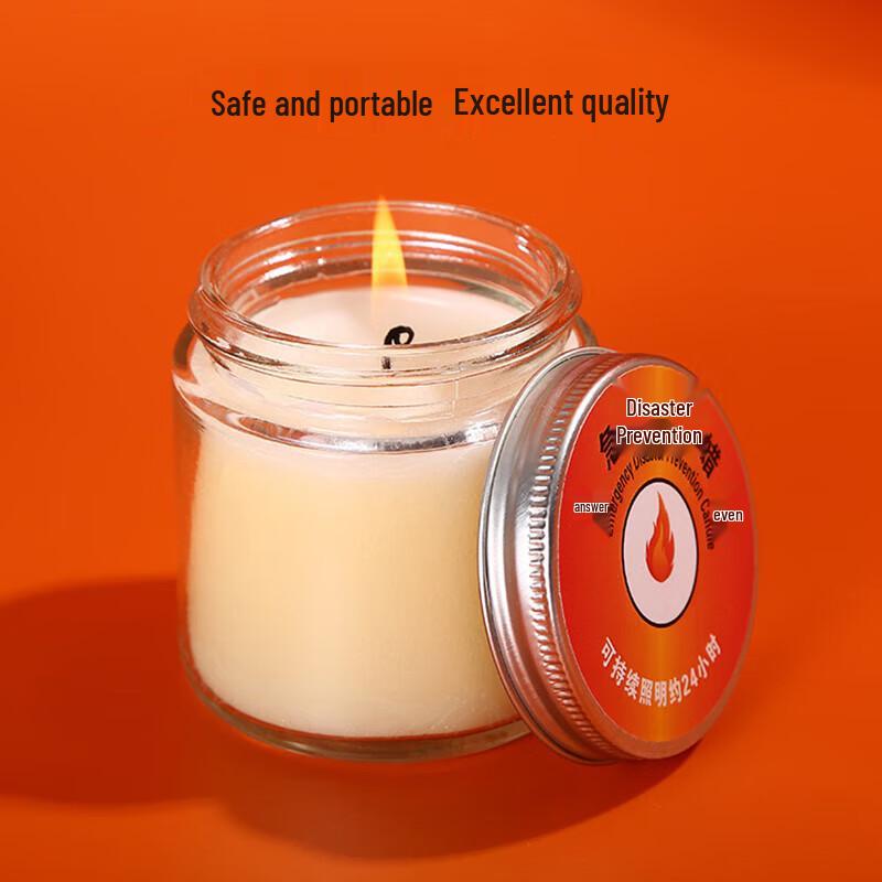 Emergency & Outdoor 24-Hour Windproof Smokeless Candle
