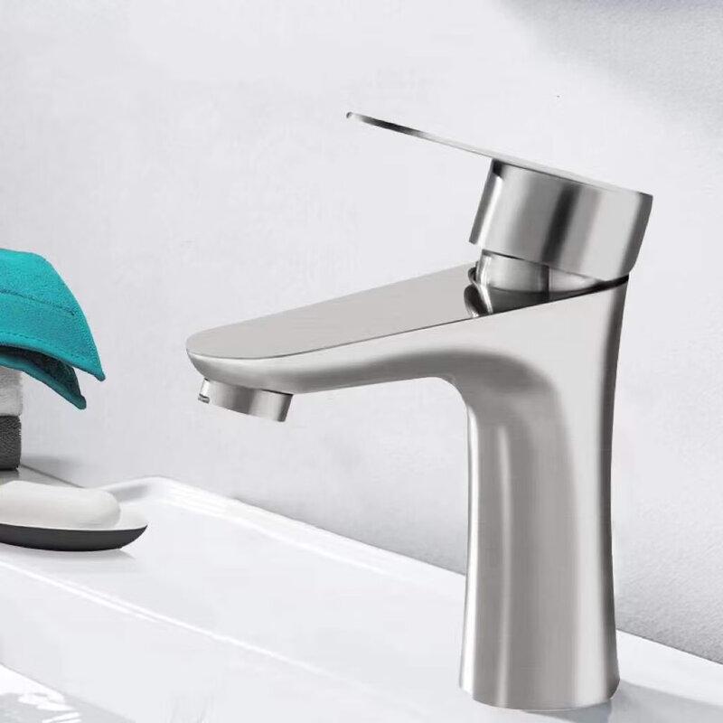 MDNG Black Single-Handle Hot & Cold Basin Faucet