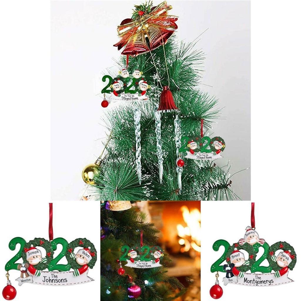 2020 Christmas Tree Ornament Quarantine Family Xmas Lockdown Decoration For Unique Festive Spirit