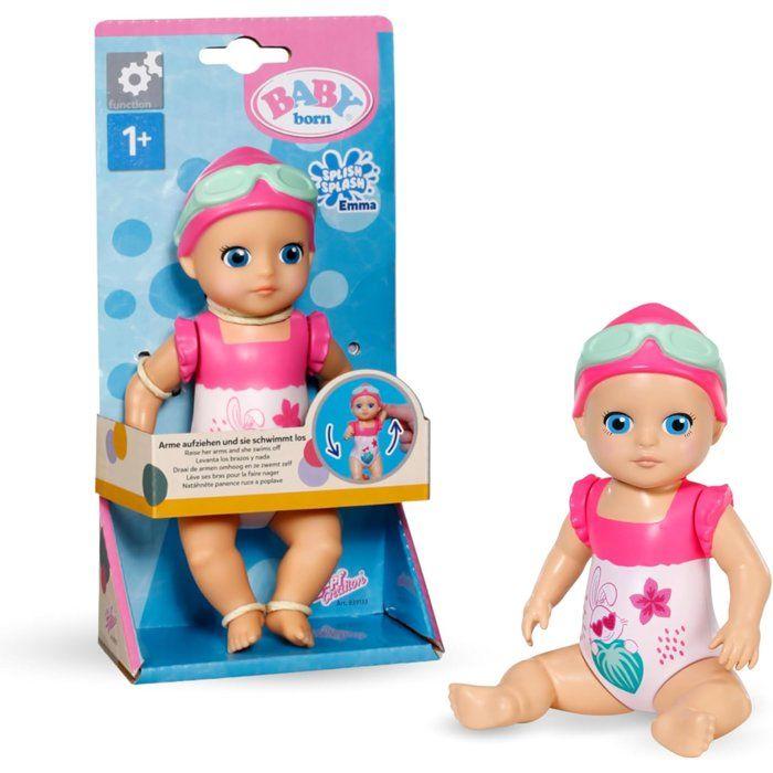Giocattolo da bagno - BABY BORN - Splish Splash Emma - Nuota senza batterie - 15 cm - Dai 12 mesi