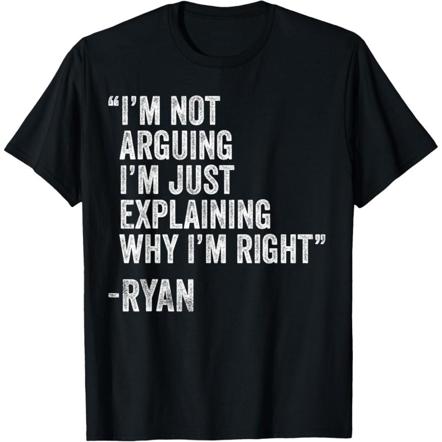 RYAN Quote Funny Birthday Custom Name Idea Engineer T-Shirt XXXXXL чёрный
