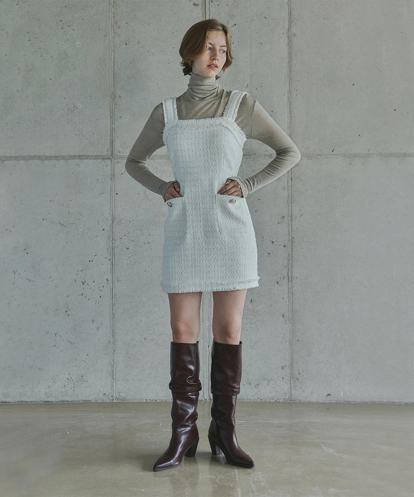 Ihr Tweed Mini Dress / Ivory