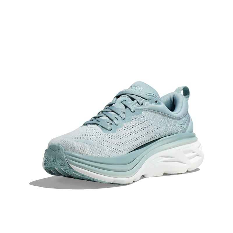 HOKA Bondi 8 Blue Ice Flow Women Sneakers Cloud-Blue 1127952-CBIF