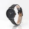 [KLON] Watch, Black, All Black Leather Strap, Men's & Women's, Replacement Strap, Stylish, KLON SHADE TRACE MOCK NUMBER BLACK 38mm