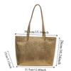 PU Leather Women Handbag Large Capacity Crocodile Pattern Female Shoulder Bag Luxury Commuting Armpit Tote Bag Ladies