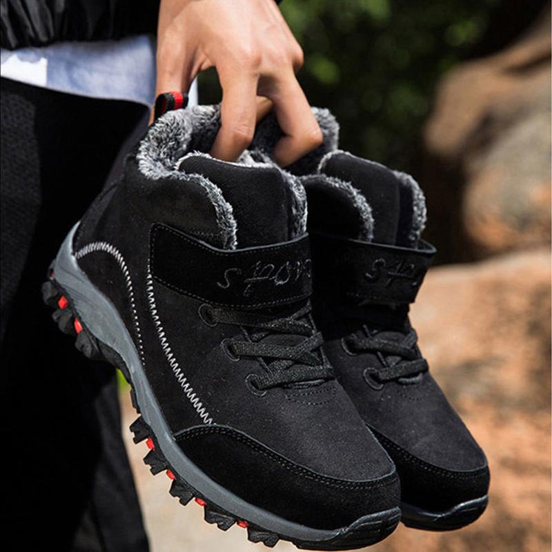 Winter Anti-skid Men and Women Casual Shoes Plush Warm High Top Snow Boots