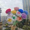 Pure Handmade Gradient Rose Crochet Bouquet - Valentine's & Mother's Day Creative Gift