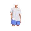 Under Armour Letter Logo Print Pullover Short Sleeve T-Shirt Men Tops White 1382904-100