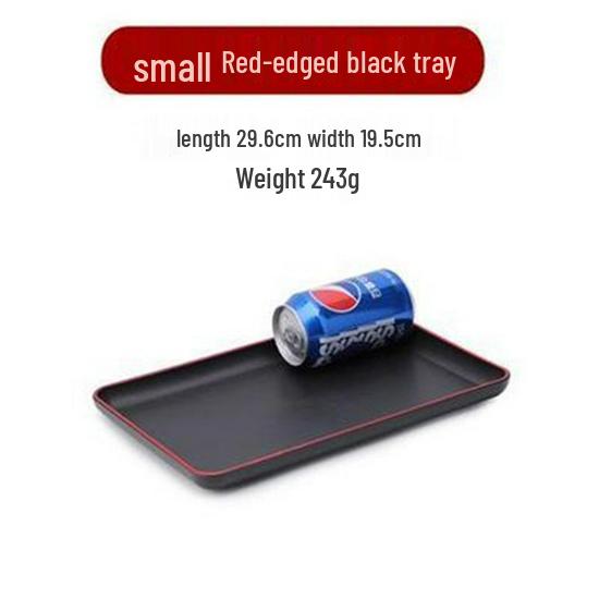 Japanischer Stil Kunstholzmaserung Kunststoff Tablett - Rechteckige Servierplatte für Restaurants und BBQ-Shops