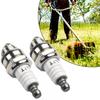 2x Spark Plugs For Bosch WR11EO For 29010007 29010008 Lawn Mower Parts
