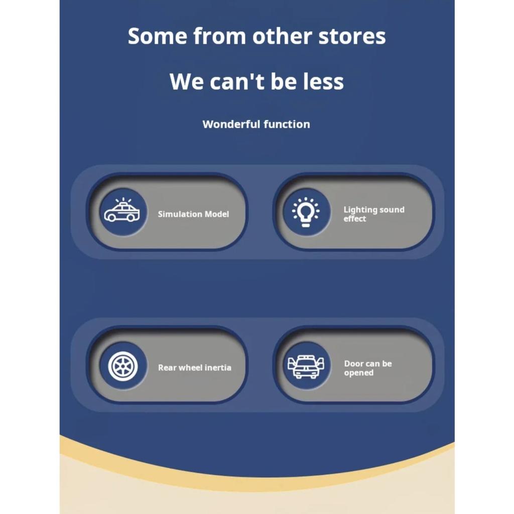 1/32 Mini Alloy Car Diecast Ambulance Fire-Truck Policecar Model Sound And Light Vehicle Simulation Collection Gifts Toys Boys